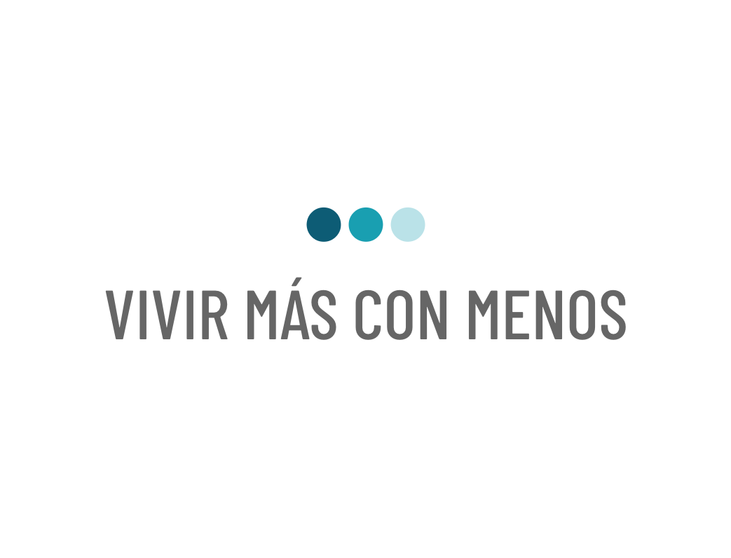 Logo vivir más con menos